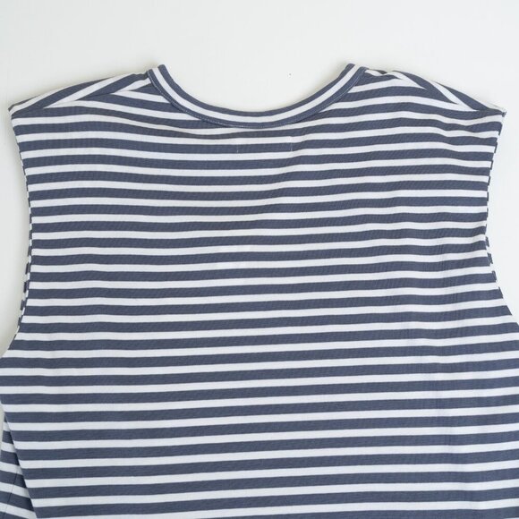 Madewell Blue and White Striped Muscle Tee - Picture 9 of 12